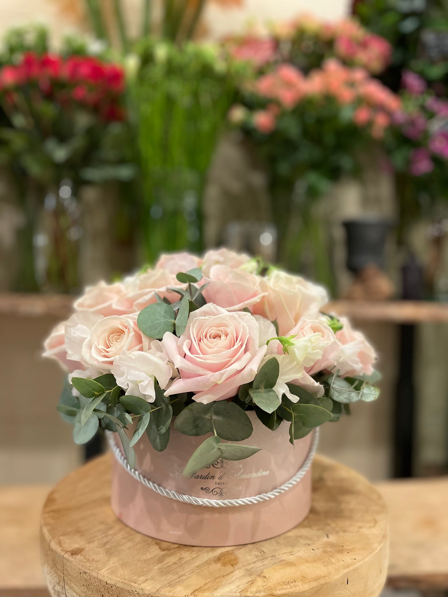 Boîte fleuri Délicatesse (taille XL)