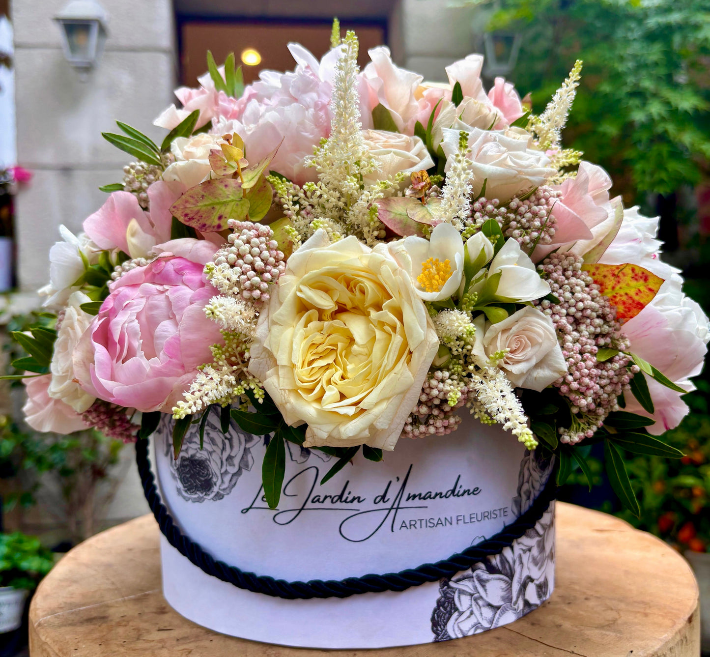 Boîte fleuri Amour Intense (taille XL)