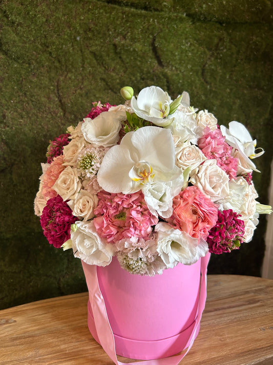 Boîte fleuri Passionnément (taille XL)