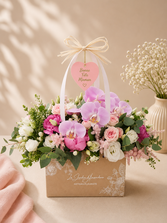 Sac fleuri - Maman d'Amour